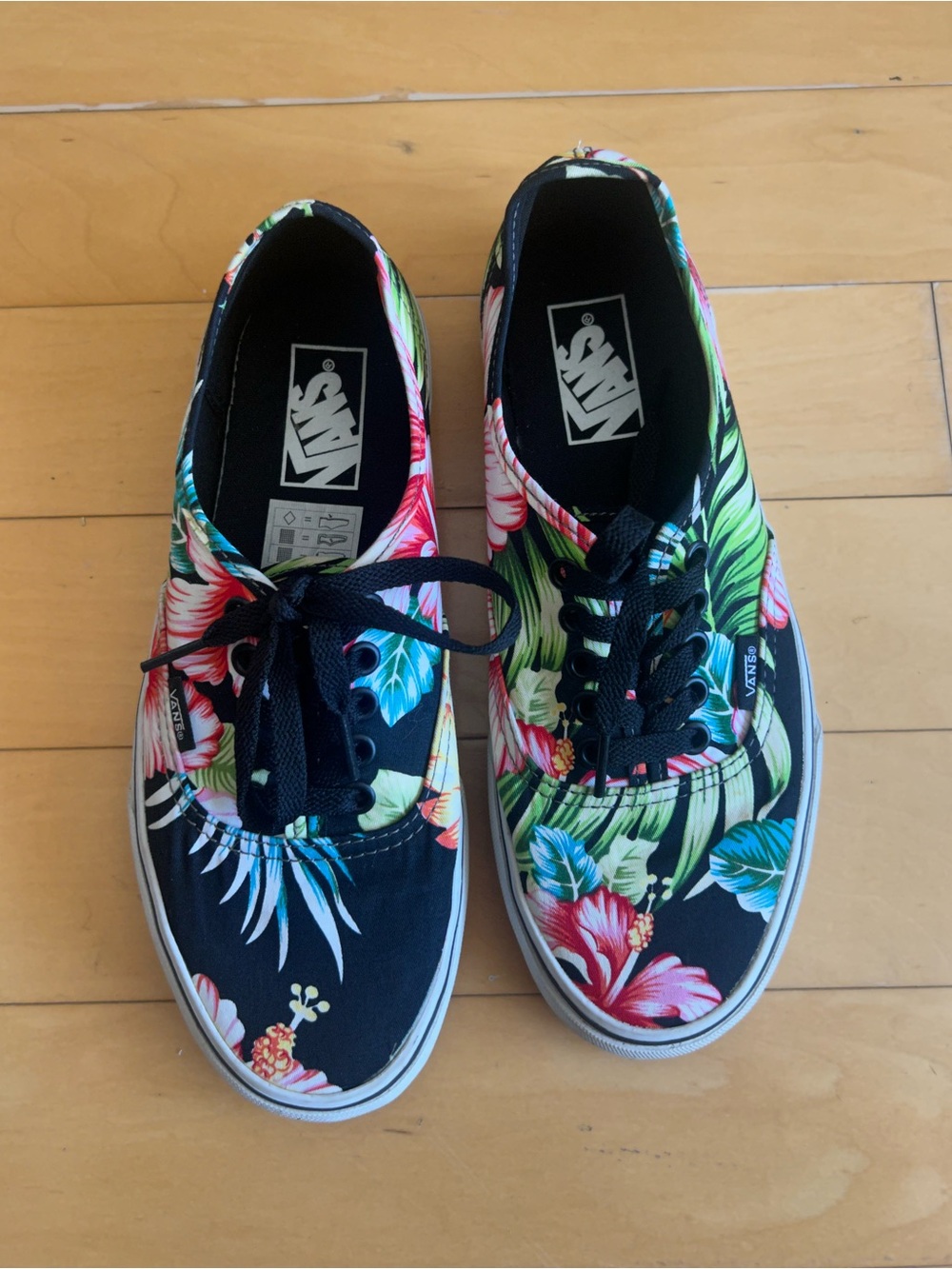 Tropical Floral Vans Sneakers